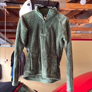 The North Face Green Ski Jacket Plush Fleece
